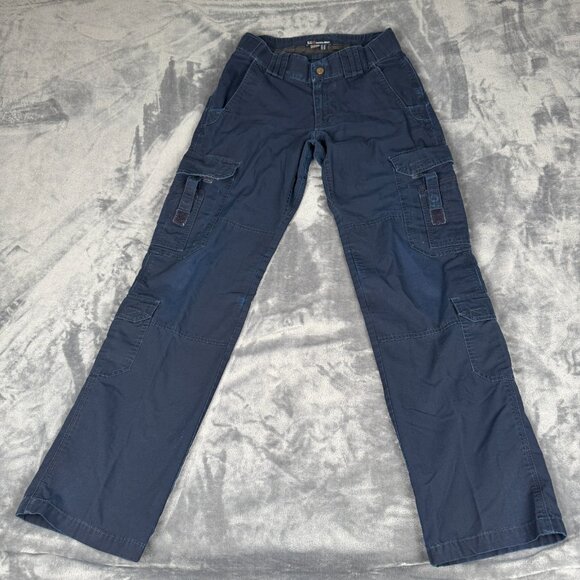 5.11 Tactical Series Black Pants Cargo Women’s Size 6 Long Navy  Read - Picture 1 of 8